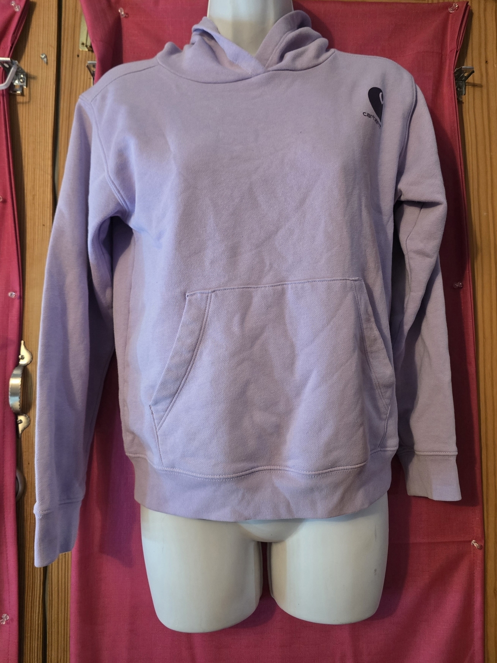 Carhartt Lavender Pullover Hoodie with Kangaroo Pocket